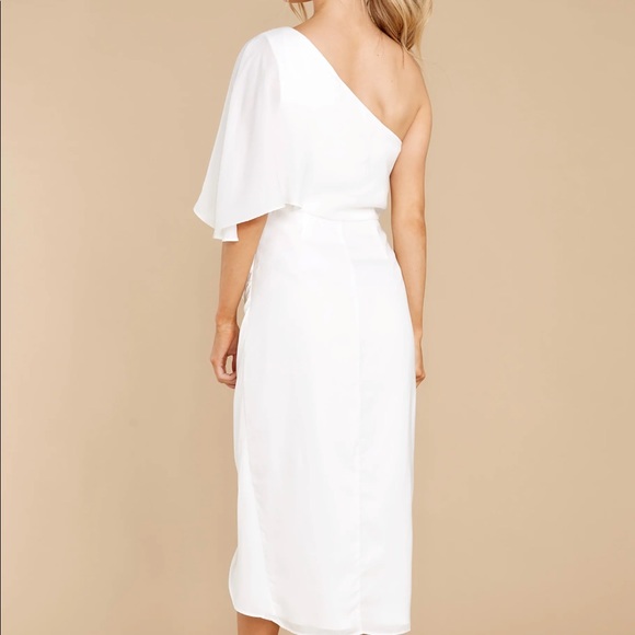 Red Dress - The Main Event White Midi - Picture 2 of 2